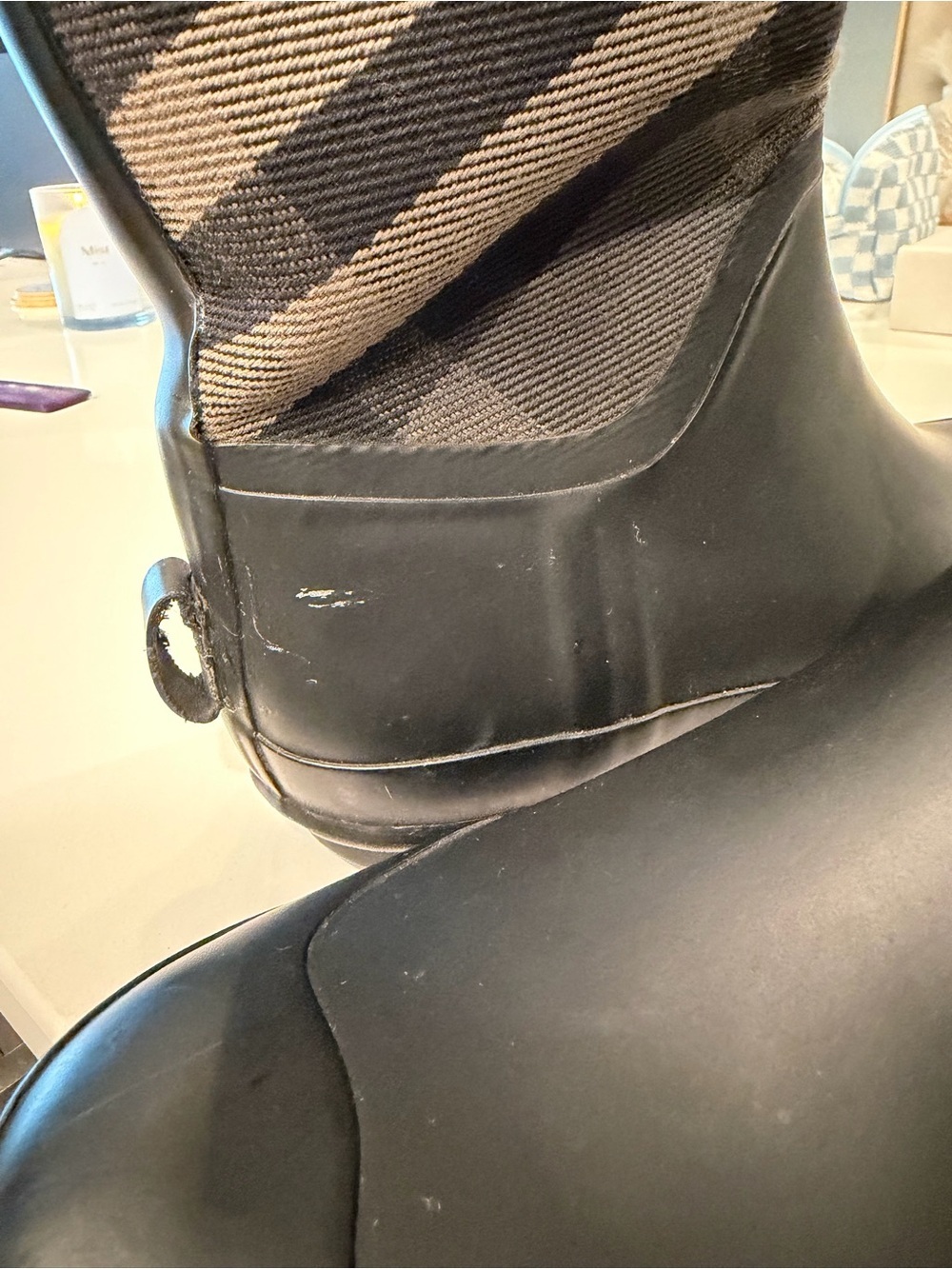 Authentic Burberry Tall Clemence Nova Check Rain boots size eu 41 us 10 - Picture 13 of 13